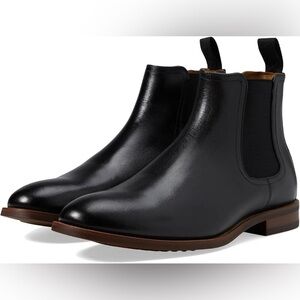 Florsheim Black Leather Ankle Boots